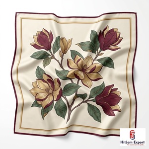 Élégant foulard carré pour femme, doux et léger, accessoire de mode, impression personnalisée, fabricant de textiles OEM ODM, Bali Custom - Product Image 5