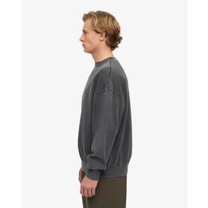 Sweat-shirt basique pour homme en molleton à col rond, coupe décontractée intemporelle, sweat-shirt en coton mélangé Heritage - Product Image 3