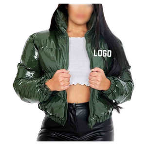 Wholesale Winter Warm Women Puffer <b>Jacket</b> Crop Puffer Coat Women New Stylish Fashion Design Hot Ladies Short Puffer <b>Jacket</b> - Product Image 5