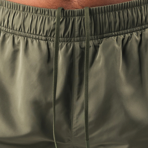 Shorts de bain pour hommes, bleu clair uni, à séchage rapide, écologiques, avec cordon de serrage, pour le surf, la natation, la plage, les sports nautiques - Product Image 4