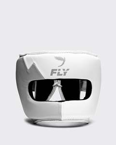Protector de Cabeza Profesional para Entrenamiento de Boxeo, Color Blanco y Gris, con Logotipo Personalizado, Protector de Cabeza para Kickboxing, Media Cara, para Adultos - Product Image 5