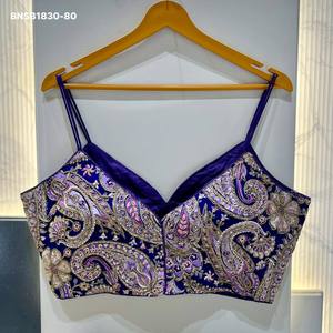 เสื้อเบลาส์แขนเส้นผ้าไหมเครปวิสโคสเนื้อนุ่มสวยงาม พร้อมงานปักประณีต สำหรับผู้หญิง แฟชั่นส่งออก ผู้จัดจำหน่ายจากอินเดีย - Product Image 6