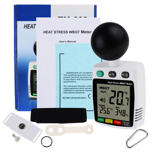 เครื่องวัดความเครียดจากความร้อน WBGT |   วัดค่าอากาศ, อุณหภูมิแบบแบล็คโกลบ และความชื้น พร้อมตัวบ่งชี้อันตรายจากความร้อนเพื่อความปลอดภัยในสถานที่ทำงาน (OEM) - Product Image 6