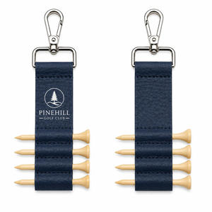 Porte-tee de golf en cuir personnalisé avec logo, vente en gros - Product Image 6