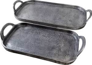 Bandeja de hierro esmaltado de primera calidad diseñada con una estructura de hierro duradera y un acabado brillante y suave para espacios elegantes. - Product Image 4