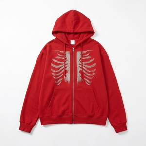 Sudadera con Capucha Unisex de Doble Cremallera, Estilo Urbano, con Logotipo Personalizado, Venta al Por Mayor, Fabricante de Marca Privada, 100% Algodón - Product Image 1