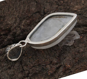 Natural Rainbow Moonstone Pendant 925 Sterling Silver Platinum Plated <b>Vintage</b> Bezel Setting Wholesale Blue <b>Flash</b> Gemstone - Product Image 5