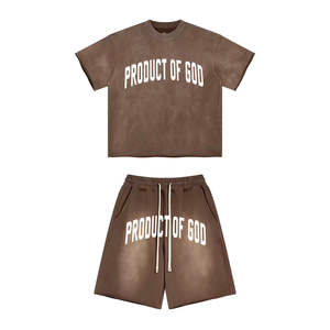 Wholesale Custom Men Summer <b>Set</b> OEM Manufacturer Private Label Supplier Bulk Production Sustainable Organic Cotton Kit - Product Image 3