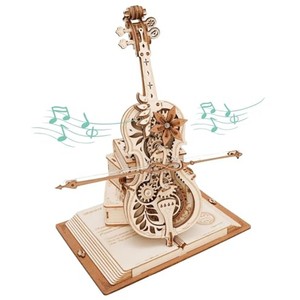 Sculpture de puzzle en bambou artisanal à emboîtement |   Casse-tête géométrique 3D |   Vente en gros - Product Image 1