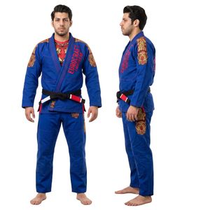 ชุดยิวยิตสู BJJ รุ่นเฮฟวี่เวท 10 ออนซ์ ผ้าฝ้าย 100% ยืดหยุ่นได้ ตะเข็บเสริมความแข็งแรง ทรงหลวม เหมาะสำหรับการฝึกคาราเต้และคุมิเต้ - Product Image 4