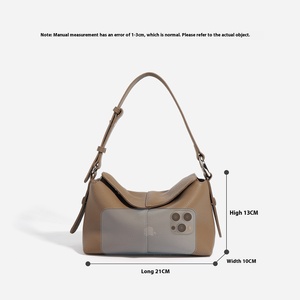 Bolsos Tote de Cuero Genuino para Mujer, Estilo Dama, con Dos Correas, Bolso de Hombro Portátil y Cómodo, Nuevo Diseño de Primera Capa para Primavera - Product Image 4