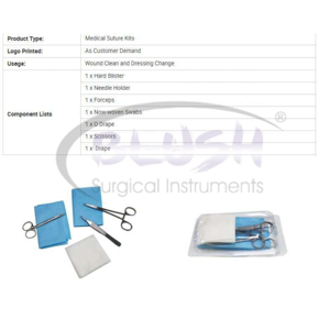 Surgical Suture Practice Kit with <b>Silicone</b> Pad and <b>Tools</b> for Medical Student Training Surgical Instruments By Blush Surgical - Product Image 2