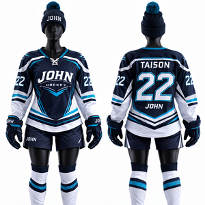 Uniforme de Hockey sobre Hielo para Mujer, 240 GSM, Malla de Poliéster Transpirable, Paneles Verde, Dorado y Blanco, Sublimación y Bordado Personalizados - Product Image 6