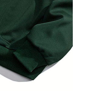 OEM Men's Women's Half Zip Pullover Sweatshirt Oversized <b>Mock</b> <b>Neck</b> Plain Cotton Casual Streetwear <b>Top</b> - Product Image 3