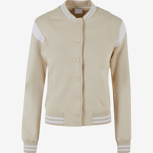 Chaqueta Varsity de Mezcla de Algodón OEM, Chaqueta Varsity Casual de Invierno para Mujer, Cuello Acanalado, Transpirable, Diseño OEM - Product Image 6