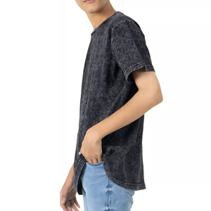 T-shirt uni à col rond pour bébé garçon, de haute qualité, à la mode, personnalisable, imprimé, à manches courtes, pour enfants, vente en gros - Product Image 2