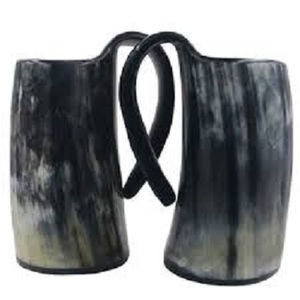 Tazas de Cuerno Natural Ecológicas para Beber Cerveza o Champán, con Logotipo Personalizado Impreso, de Alta Calidad y Duraderas, con Diseño de Ángel, Amor y Animales - Product Image 4