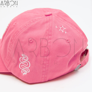 Casquettes 6 panneaux de couleur rose, respirantes, confortables, entièrement personnalisables, service OEM ODM, best-seller avec logo personnalisé - Product Image 5