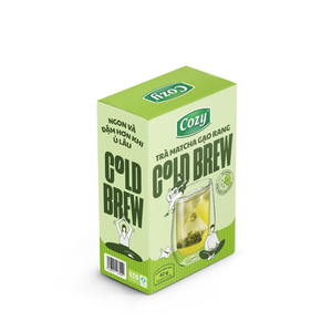 Té Matcha Genmaicha Frío Vietnamita para Exportación en Bolsitas Piramidales con Menos Cafeína, Té Orgánico, Cajas de Embalaje de Malla PLA para Bolsitas de Té - Product Image 2