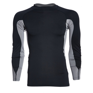 Maillot de bain à manches longues pour homme, col rond, color-block, protection anti-UV, haut de sport pour le surf, la plage et la natation - Product Image 2