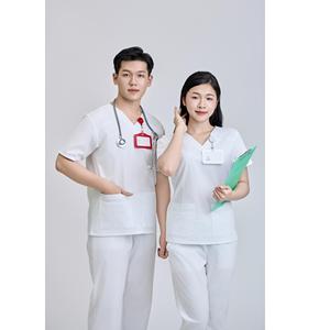 Conjunto de Uniformes Médicos - Algodón-Poliéster-Spandex - Uniforme Quirúrgico para Hospital - Mezcla Unisex FMF (Tela WFX-CVC) - Product Image 1