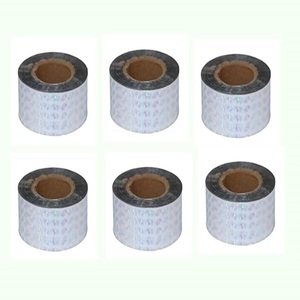 Cinta Repelente para Pájaros de Plástico Sólido con Diseño de Diamante Prismático, 2 Pulgadas x 46 m, para Jardines (Paquete de 6, Plateado) - Product Image 1