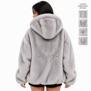 Sweat à capuche unisexe en molleton de coton doux et surdimensionné, avec broderie personnalisée, texture sherpa, poches en peluche et coupe décontractée pour homme – USA - Product Image 2
