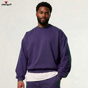 Nouveau style streetwear d'hiver, design personnalisé, unisexe, uni, imprimé numériquement, 100% coton molletonné, sweat-shirt à manches longues - Product Image 1