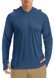 Sudadera de Pesca con Capucha de Secado Rápido Coolmax de Poliéster de Manga Larga para Pescadores Profesionales, Protección UV UPF 50, Impermeable y Transpirable - Product Image 4