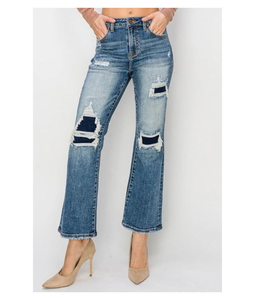 Wholesale Price Custom Slim Fit Women Denim Pants High Quality Cotton <b>Jeans</b> Straight Style Branded Casual OEM Service - Product Image 4