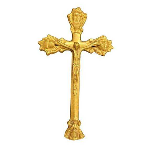 Cruz de Iglesia Metálica Ecológica de Diseño Único Vintage, Técnica de Esmalte Duro, Impresión Offset 3D, Modelo de Recuerdo Hecho en India - Product Image 3