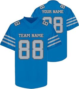 Camisetas de Fútbol Americano Sublimadas con Logotipo de Equipo Personalizado, Manga Corta, Transpirables, que Absorben la Humedad, Venta al Por Mayor - Product Image 4