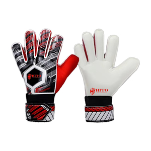 Gants de gardien de but de football personnalisés noirs et verts avec latex allemand de 4 mm, coupe négative, embossage en latex allemand - Product Image 2