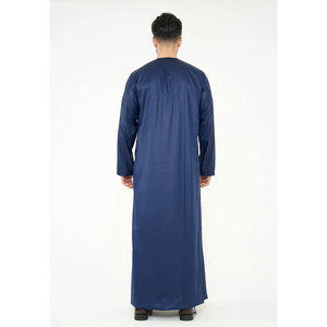 <b>Men</b> Juba Comfortable Traditional Muslim Robe Long Islamic Clothing Modest Loose Fit Breathable Material - Product Image 2
