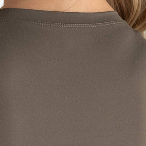 <b>Women</b> Seamless <b>Compression</b> T-Shirt Solid Color Quick Dry Yoga Wear Fitness T-Shirt Running Gym Training Workout <b>Top</b> - Product Image 4