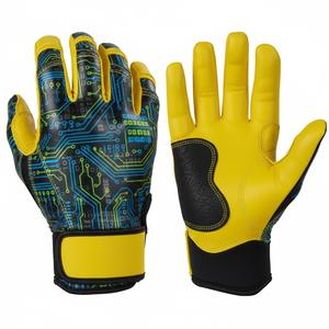 Guantes de Bateo Profesionales para Jóvenes - Palma de Cuero Sintético Digital para un Agarre y Durabilidad Superiores - Product Image 2
