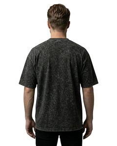 เสื้อยืดผู้ชายทรงหลวมสีสันสดใส ตัดเย็บจากผ้าวินเทจคุณภาพพรีเมียม คอทรงโอ - Product Image 2
