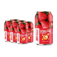 Agua con Gas Sin Azúcar Sabor Uva Roja, Carbonatada, 330ML, Bebida en Lata y Botella, Fabricante OEM, Marca Privada, Refresco de Frutas