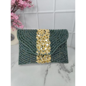 Embrayage de demoiselle d'honneur des concepteurs indiens pour cadeaux de retour de mariage couvre-chef de mariée élégant - Product Image 1