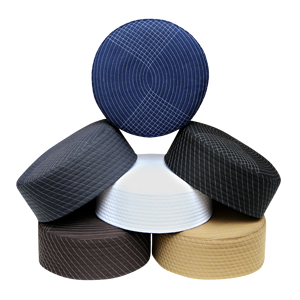 Custom Logo Isbagh Kufi Muslim <b>Cap</b> Prayer Hat Polyester Cotton Wholesale <b>Men</b>’s Islamic Headwear New Design - Product Image 1