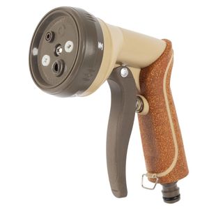 Buse de tuyau d'arrosage en plastique et liège pour le lavage des animaux de compagnie avec modes de pulvérisation variables et cône pivotant anti-fatigue - Product Image 1