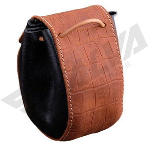 square shape leather <b>dice</b> pouch in brown leather for <b>dice</b> games in very cheap prices - Product Image 3