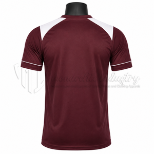 Camiseta de Fútbol Personalizada con Cuello en V, Manga Corta, Transpirable, de Secado Rápido, para Entrenamiento Deportivo, Venta al Por Mayor - Product Image 2