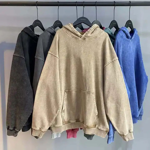 เสื้อฮู้ดดี้คุณภาพสูง ผ้าฝ้าย 100% ซักกรด สไตล์สตรีทแวร์สำหรับฤดูหนาว ชุดวอร์มเนื้อหนา รับผลิตตามแบบ OEM - Product Image 5