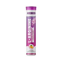 Boisson énergisante arginine pré-entraînement de marque privée du fournisseur direct d'usine Comprimés effervescents L-arginine 500mg
