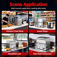 Pemanas Roti Listrik Stainless Steel untuk Restoran, Dapur Komersial, dan Layanan Buffet, Pemanas Makanan Listrik Heavy Duty