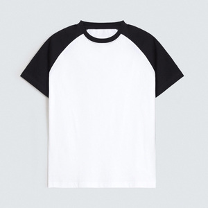 Camiseta Casual de Manga Corta Raglán para Hombre, 100% Algodón Suave, 230 GSM, Cuello Redondo, Personalizable con Logotipo, Estilo Americano, para Verano - Product Image 5