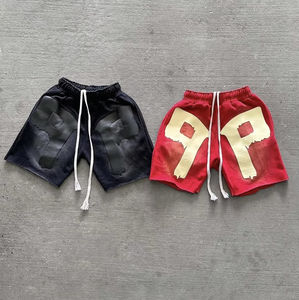 Conjunto de Sudadera con Capucha y Pantalones Cortos Vintage para Hombre, de Alta Calidad, a la Moda, Venta al Por Mayor, Personalizado 2025 - Product Image 5