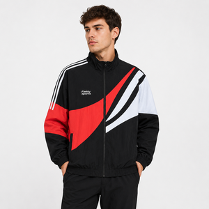 Custom Men's Retro Color Block Windbreaker <b>Jacket</b> Lightweight Waterproof Oversized Streetwear Hip Hop Sports <b>Track</b> <b>Jacket</b> - Product Image 1