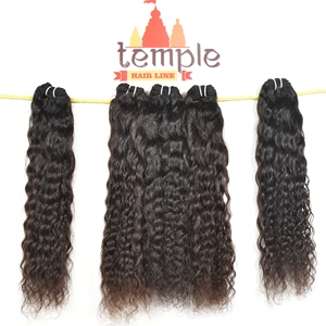 Extensiones de Cabello Humano Remy Ondulado Profundo de la India, Directo de Fábrica, Doble Trama a Máquina, 100g, Color Negro Natural, Cutícula Alineada - Product Image 6